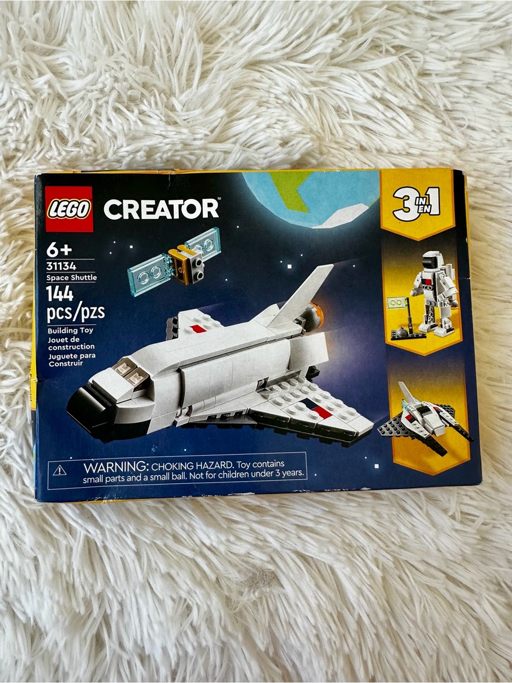 LEGO Creator 3 in 1 Space Shuttle 31134  Astronaut Satellite New Sealed Box Toy